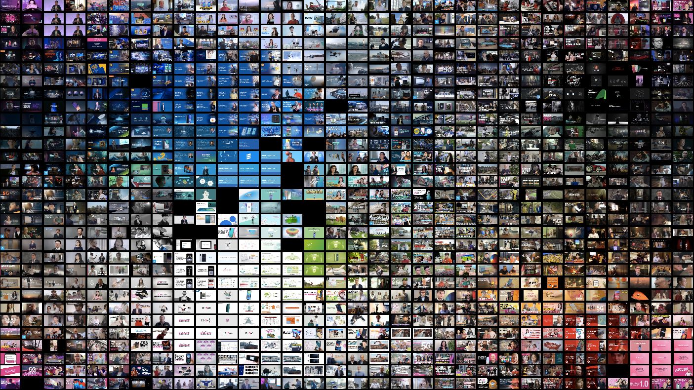 Figure 24: YouTube thumbnails from the providers' channels sorted by color in ImageSorter